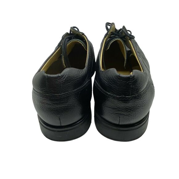 Luxury Leather Oxford Shoes Studio Belvedere Men Bay Bridge Black SZ 12 EEE Wide main image 10